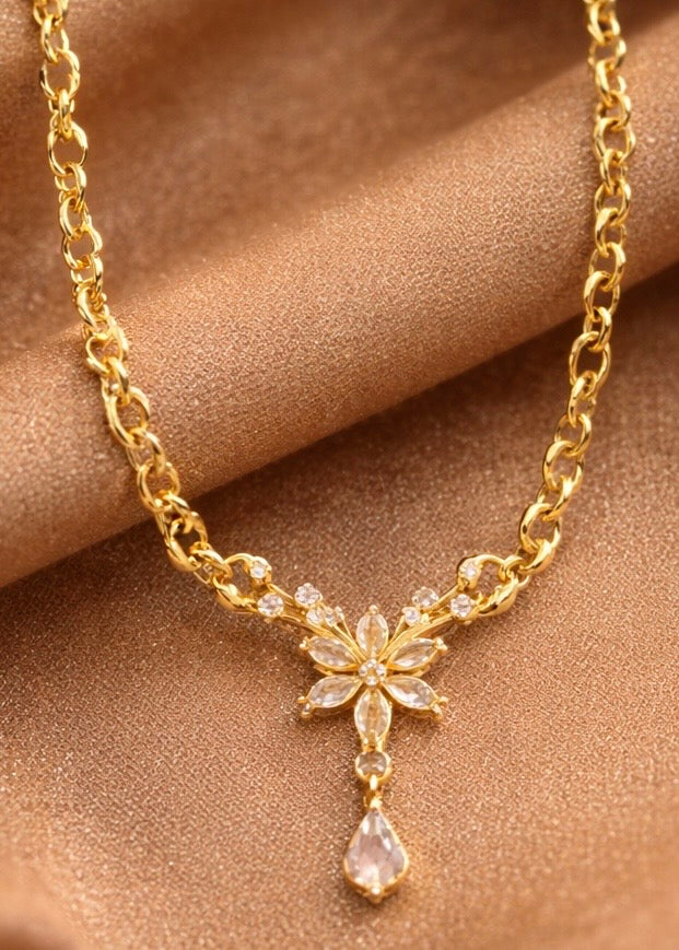 Flora Drop Necklace